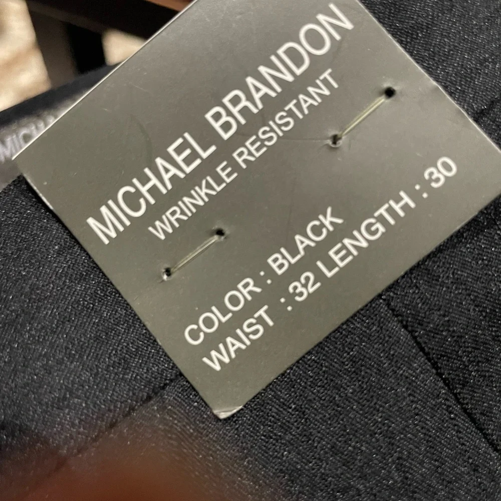 NWT‎ Michael Brandon 32x30 Slim Fit, Wrinkle Resistant Pants